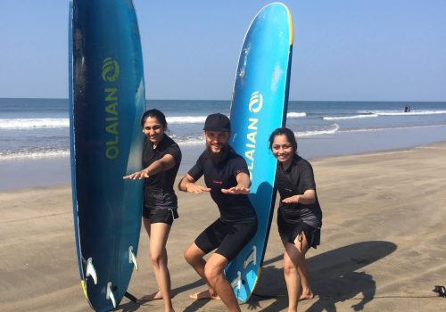 SURFING IN GOA ( LESSONS & RENT ) 3 surfing